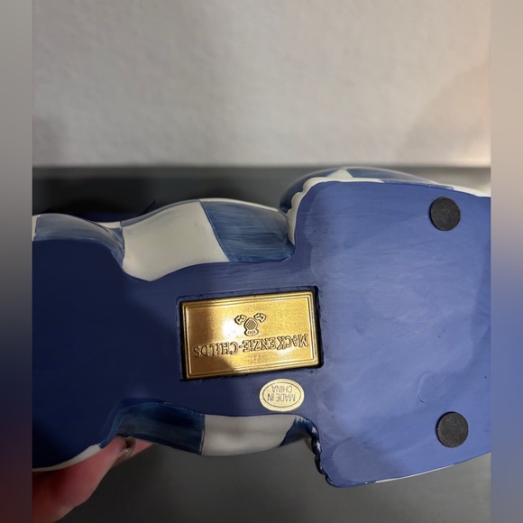 Mackenzie Childs Royal Check bunny - Picture 2 of 2